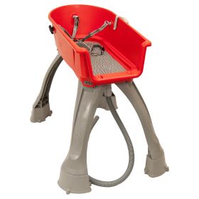 Elevated Dog Bath and Grooming Center Flat Rate Shipping (Color: Red, size: medium)